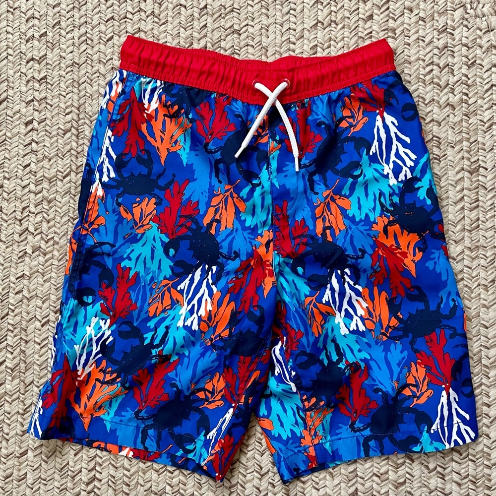 Boys LandsEnd swim trunks size 14/16
